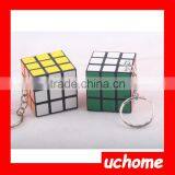 UCHOME Yiwu Factory Colorful Custom Souvenir Magic Cube Keychain thumbnail-4