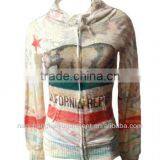 Sexy Cali Bear California Republic Sublimation Print Flag HOODIE Sweater thumbnail-1
