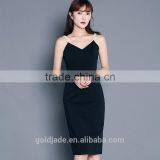 New Arrival 2016 High Quality Black Slip Dress Sexy Party Dress Evening Dress thumbnail-1