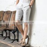Linen Shorts in Summer Fashion Casual Color Pants Young Men All-match Slim Trousers Customized Your Order thumbnail-2