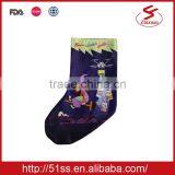 Purple Full Printing Christmas Socks thumbnail-1