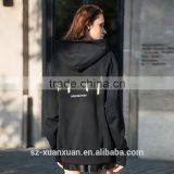 Newest Design Blackl Printing Long Sleeve Pullover Hoody for Women thumbnail-2