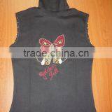 Ladies Fashionable Good Quality T-shirt, Ladies Cotton T-shirt thumbnail-1