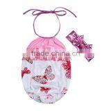 Baby Bubble Romper Cheap Baby Girl Cotton Summer Clothes Set With Match Bow Headband Designer Baby Clothes Girls thumbnail-2