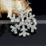 14062 Silver Snowflake Necklace Women's Jewelry thumbnail-1