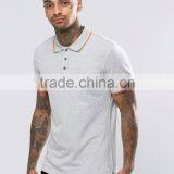 New Design High Quality Casual Summer Plain 180g 100% Cotton Short Sleeve Logo Embroidery Mens POLO T-Shirt thumbnail-5