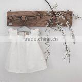 Boutique Baby Frock Design Plain White Western Dress Cotton Girls Party Dresses thumbnail-3