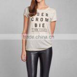 Women's White Letter Printing t Shirt Wholesale thumbnail-1