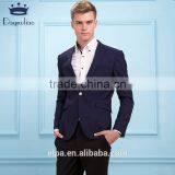 Men Casual Jacket 2016 New Arrival Slim Fit Trendy Spotted Blue Men Party Blazer thumbnail-1