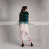 Myfur Europe Hot Selling Winter Real Raccoon Fur Vest Dyed Hand Fur Vest thumbnail-3