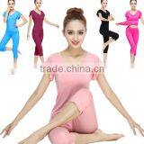 Custom Factory Price Simple Beautiful Women Fitness Sportwear Fitness Yoga Uniform in China thumbnail-1