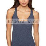 Next Level Apparel Ladies' Tri-Blend Racerback Tank Top - Made of 50% Polyester, 25% Cotton and 25% Rayon. Comes With Your Logo thumbnail-2