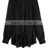 Latest Women Blouse Fashion/2013 Chiffon New Long Shirts Designs thumbnail-1