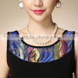 Middle Age Woman Fashion False Two-pieces Dress thumbnail-5