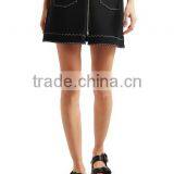 2017 Latest Ladies Mini Sexy Jeans Short Denim Skirt Hot Girl Wearing Fashion Maxi Black Mini Jeans Skirt thumbnail-2