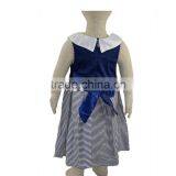 Digital Stripes Print Summer Sleeveless Simple Design Baby Girl Dress thumbnail-2