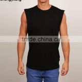 High Quality Wholesale Bodybuilding Tank Top Cotton Sports Tank Top Custom Unisex Stringer Tank Top thumbnail-1