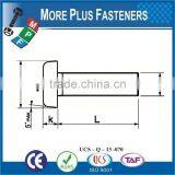 Made in Taiwan DIN 85 ISO 1580 Slotted Pan Head Machine Screw DIN 85 thumbnail-4