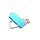 High Storage Capacity Blue Plastic USB Flash Drive, Customized USB Flash Disk