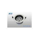 120v 7w Round Aluminum LED Ceiling Light For Office , Ra 90 LED