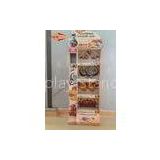 POP Free Floor Standing Corrugated Cosmetic Display Stands for Exhibition