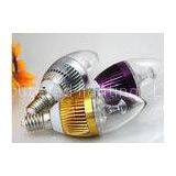3pcs * 1W E27 Aluminum LED Candle Bulbs Epistar Chip With PC Cover