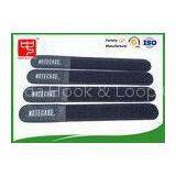 Black Dirty Resistance Hook and Loop Ties , Hook and Loop Strap For Wires Clearing Up Round Ending