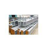 Welded steel beam, steel structure, steel framework, steelwork