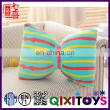Fashionable plush cushion led flat knit stripe-shirt stuffed pillow