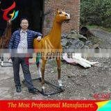 Playground Equipment Life Size Sculpture Fiberglass Horse Statue thumbnail-5