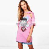 Top Selling Summer Fashion Printed Short Sleeve Women t Shirt thumbnail-3