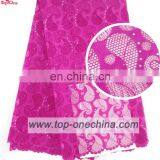 Fashion Wedding Lace With StoneFushia Guipure LaceWholesale Chemical Lace thumbnail-1
