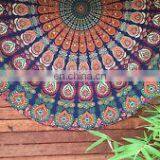 Indian Mandala Round Roundie Beach Throw Tapestry Hippie Boho Art Bohemian Rug Round Mandala Wall Hanging Beach Picnic Wholesale thumbnail-2