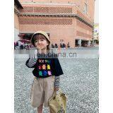 C1007/All-match Casual Korea Fashion Girls False Two Piece Sweatshirt Set Kids Wholesale Cute Sweatshirts thumbnail-5