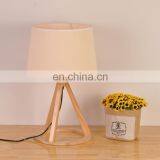 European Style 3 Legs Triangular Wooden Table Lamp Reading Lights Best Sale E27 Table Lamp for Bedroom thumbnail-5