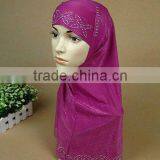 A323 Popular Hot Sale Silver Arab Hijab;muslim Hijab thumbnail-1