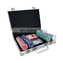 Casino Games 200 Pieces Custom EPT Ceramic Clay Poker Chips Set With Aluminum Case thumbnail-3