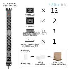 PDU Socket With IEC C13 IEC C19 and Thermal Breaker thumbnail-2