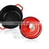 Trionfo Blue Pot Pre-seasoned Cast Iron Cookware Enameled Casserole Hot Pot Manufacturer China thumbnail-3