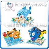 Mini Qute WISE HAWK Kawaii Finding Nemo Marlin Charlie Dory Cartoon Damond Plastic Building Blocks Bricks Educational Toy