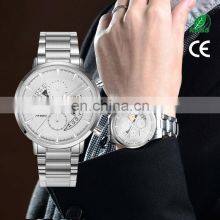 SINOBI S9829G Man Watch Waterproof Stainless Steel Montre Males Quartz Watches High Quality Pilot Men's Chronograph Watch thumbnail-1
