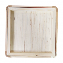 30*30 cm Square Xuan Paper Painting Hardcard Border Protection Rounded Corners Rosewood Wooden Frame thumbnail-5