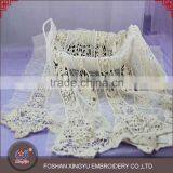 New Style Low Cost Plain White Net Embroidery Fabric Design 100% Cotton Mesh Fabric thumbnail-4