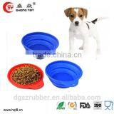Promotional Foldable Travel Silicone Pet Bowl Quality Choice thumbnail-1