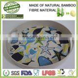 Greensun Selling Green Bamboo Fibre Natural Biodegradable Dishes Tray for Home Party thumbnail-4