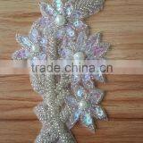 2015 New Arrive Beaded Applique for Dress -A1502 thumbnail-3