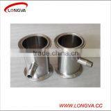 Sanitary Stainless Steel Pipe Fitting Tri Clamp Spool With Threaded Drain thumbnail-1