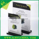 High-grade Acrylic Advertising Display Holder/Desktop Display Series/PMMA T Style Menu Card/Hotel Exhibition Supplies