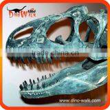Blue Colour Allosaurus Dinosaur Decorative Skull Head