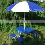 Outdoor Plastic Folding Picnic Table thumbnail-1